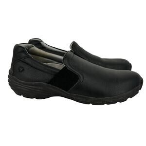 Nurse Mates Align Harmony Clog Size 11 Black Leather Slip On Comfort Loafer